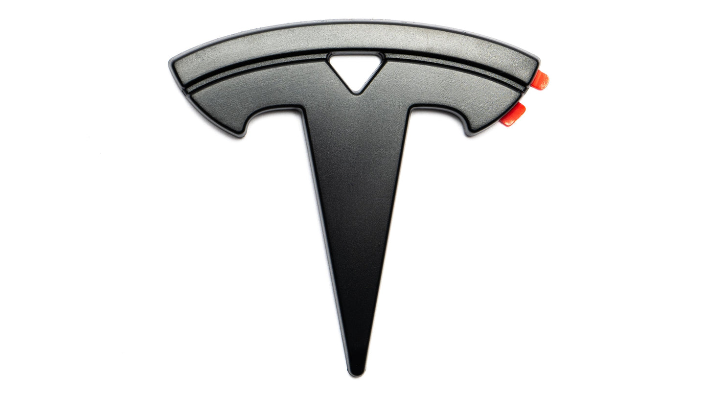 Logo Embleme in Schwarz für das Tesla Model 3-1